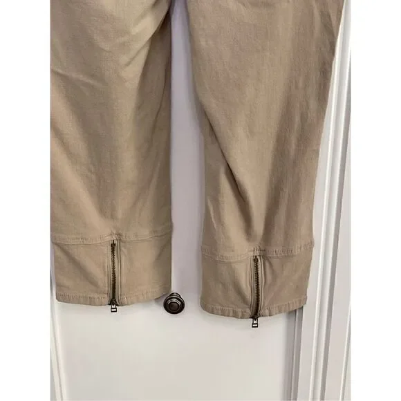 Tan Utility Capri Pants Size 8 NWT‎ - Picture 6 of 9